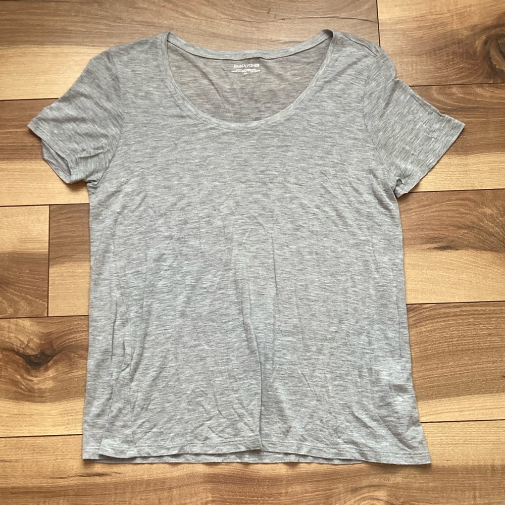 Eileen Fisher Micromodal Gray T-shirt